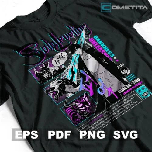 Solo Leveling — Vector Anime Para Imprimir, Sublimar, Estampar y Más (EPS, PDF, PNG y SVG)