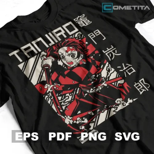 Tanjiro Kamado 2 de Demon Slayer — Vector Anime Para Imprimir, Sublimar, Estampar y Más (EPS, PDF, PNG y SVG)