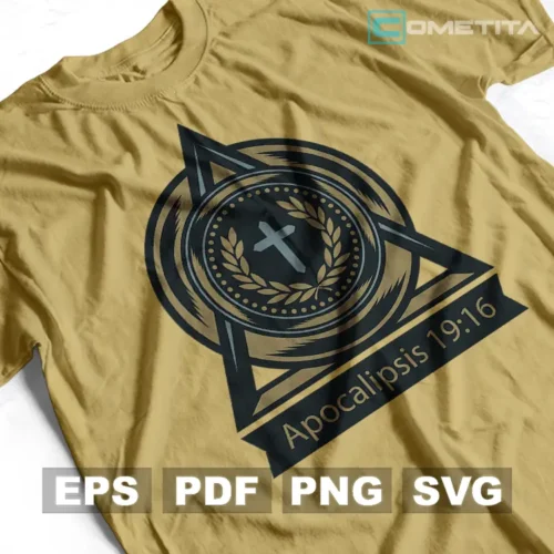 Apocalipsis 19:16 — Vector Religioso Para Imprimir, Sublimar, Estampar y Más (EPS, PDF, PNG y SVG)