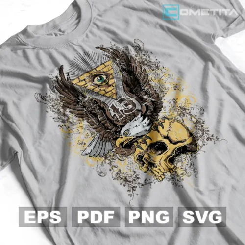 Águila Ojo de la Providencia — Vector de Halloween para imprimir, sublimar, estampar y más (EPS, PDF, PNG y SVG)