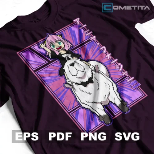 Anya & Bond Forger de Spy x Family — Vector Anime Para Imprimir, Sublimar, Estampar y Más (EPS, PDF, PNG y SVG)