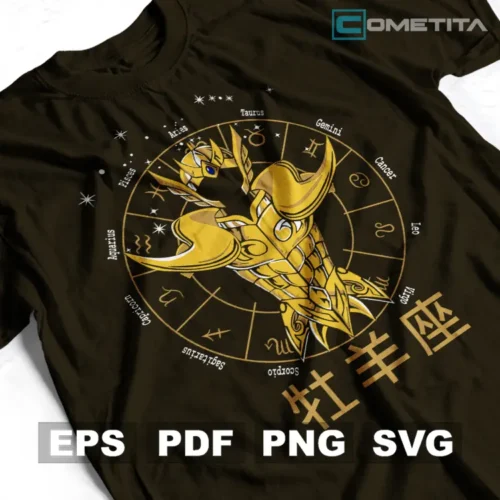 Armadura de Aries de Saint Seiya — Vector Anime Para Imprimir, Sublimar, Estampar y Más (EPS, PDF, PNG y SVG)