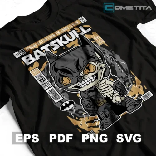 Batskull de DC Comics — Vector Para Imprimir, Sublimar, Estampar y Más (EPS, PDF, PNG y SVG)