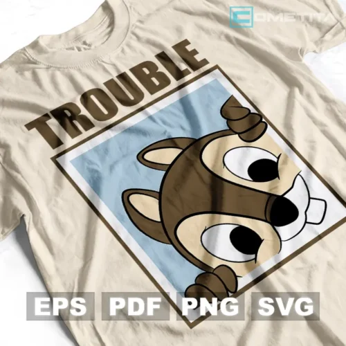 Alvin Chipmunks Trouble — Vector Para Imprimir, Sublimar, Estampar y Más (EPS, PDF, PNG y SVG)