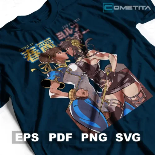 Chun Li vs Yor Forger — Vector Gamer Para Imprimir, Sublimar, Estampar y Más (EPS, PDF, PNG y SVG)