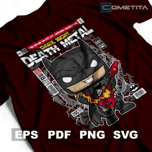 Batman Dark Knight Death Metal — Vector de DC Comics Para Imprimir, Sublimar, Estampar y Más (EPS, PDF, PNG y SVG)