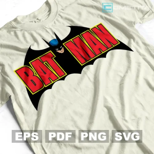 Logo Retro 3 de Batman — Vector de DC Comics Para Imprimir, Sublimar, Estampar y Más (EPS, PDF, PNG y SVG)