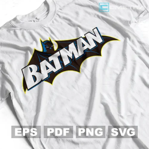 Logo Retro 4 de Batman — Vector de DC Comics Para Imprimir, Sublimar, Estampar y Más (EPS, PDF, PNG y SVG)