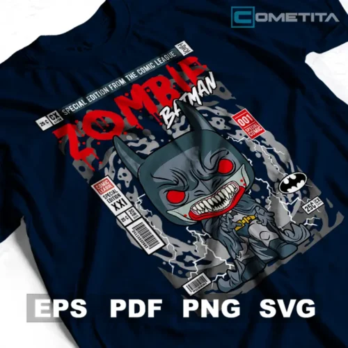 Batman Zombie Funko — Vector de DC Comics Para Imprimir, Sublimar, Estampar y Más (EPS, PDF, PNG y SVG)
