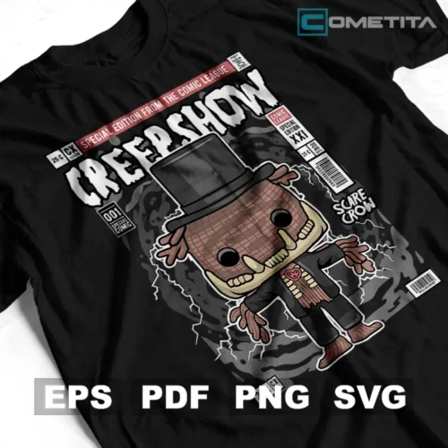 Scarecrow de Creepshow — Vector Funko Para Imprimir, Sublimar, Estampar y Más (EPS, PDF, PNG y SVG)
