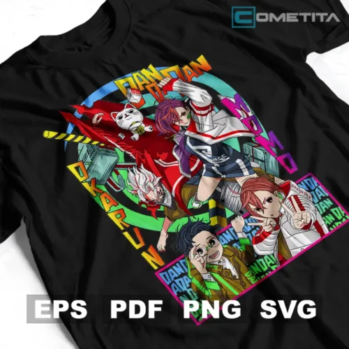 Personajes de Dandadan — Vector Anime Para Imprimir, Sublimar, Estampar y Más (EPS, PDF, PNG y SVG)