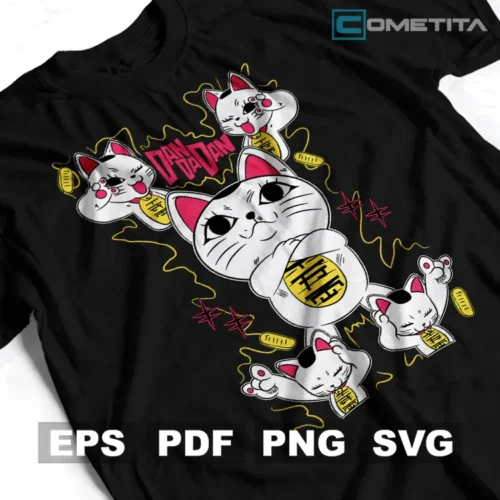 Turbocat de Dandadan — Vector Anime Para Imprimir, Sublimar, Estampar y Más (EPS, PDF, PNG y SVG)