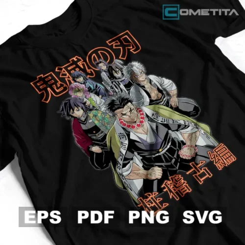 Hashira de Demon Slayer — Vector Anime Para Imprimir, Sublimar, Estampar y Más (EPS, PDF, PNG y SVG)