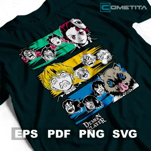 Personajes de Demon Slayer 2 — Vector Anime Para Imprimir, Sublimar, Estampar y Más (EPS, PDF, PNG y SVG)