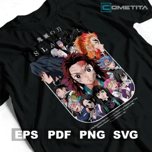 Personajes de Demon Slayer — Vector Anime Para Imprimir, Sublimar, Estampar y Más (EPS, PDF, PNG y SVG)