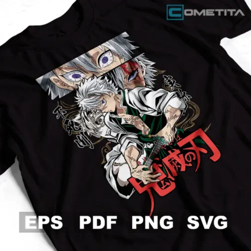 Sanemi Shinazugawa de Demon Slayer — Vector Anime Para Imprimir, Sublimar, Estampar y Más (EPS, PDF, PNG y SVG)