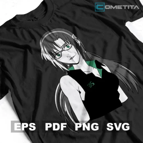 Mari Makinami de Evangelion — Vector Anime Para Imprimir, Sublimar, Estampar y Más (EPS, PDF, PNG y SVG)