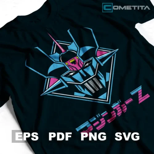 Mazinger Z Neon — Vector Anime Para Imprimir, Sublimar, Estampar y Más (EPS, PDF, PNG y SVG)