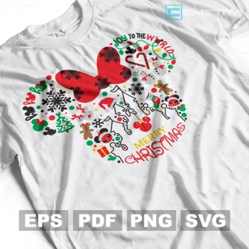 Minnie Navidad — Vector de Disney Para Imprimir, Sublimar, Estampar y Más (EPS, PDF, PNG y SVG)