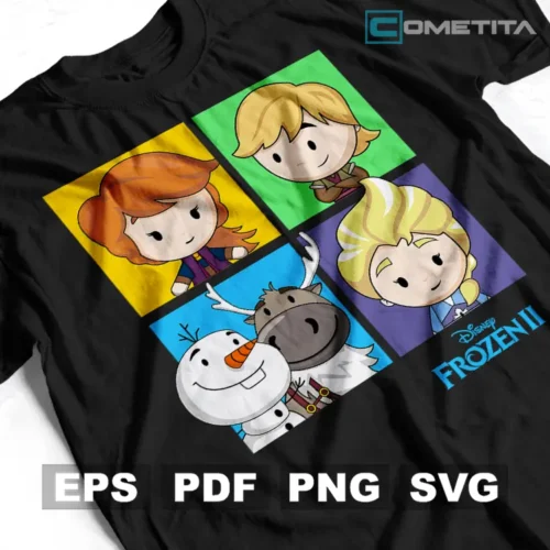 Personajes de Frozen II — Vector de Disney Para Imprimir, Sublimar, Estampar y Más (EPS, PDF, PNG y SVG)