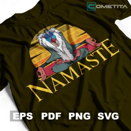 Rafiki Namaste — Vector de Disney Para Imprimir, Sublimar, Estampar y Más (EPS, PDF, PNG y SVG)