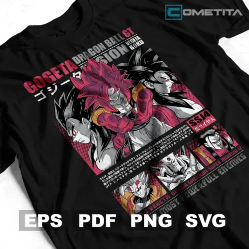 Gogeta de Dragon Ball GT— Vector de Dragon Ball para imprimir, sublimar, estampar y más (EPS, PDF, PNG y SVG)