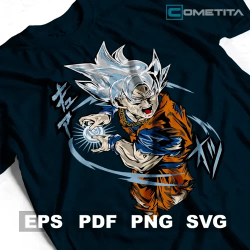 Goku Ultra de Dragon Ball — Vector de Dragon Ball para imprimir, sublimar, estampar y más (EPS, PDF, PNG y SVG)